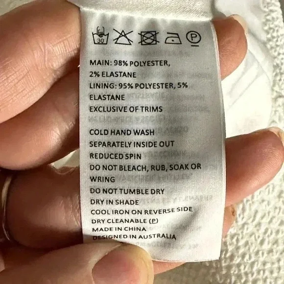 Bardot Ashley Frill Cocktail Dress Ivory Size US 4 - Picture 8 of 8